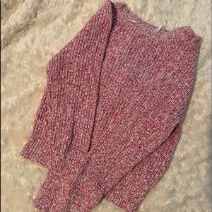 Free People Pink and White Speckled Sweater